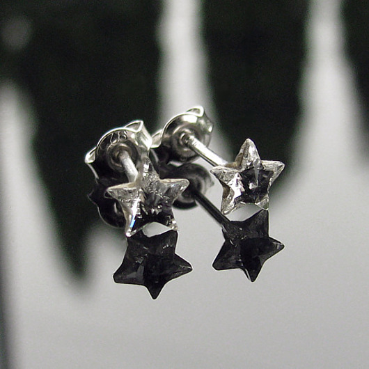 Drobne kolczyki kryształ Swarovski - Pierwsza gwiazdka Marisella