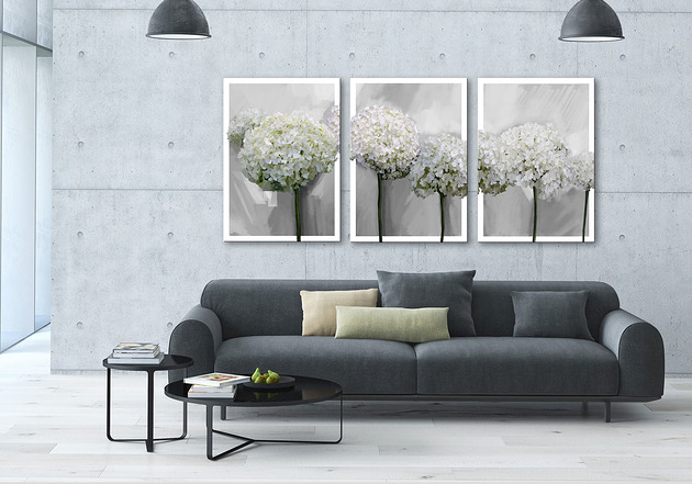 OBRAZ NA PŁÓTNIE - 3 części 50x70 NOWdeco