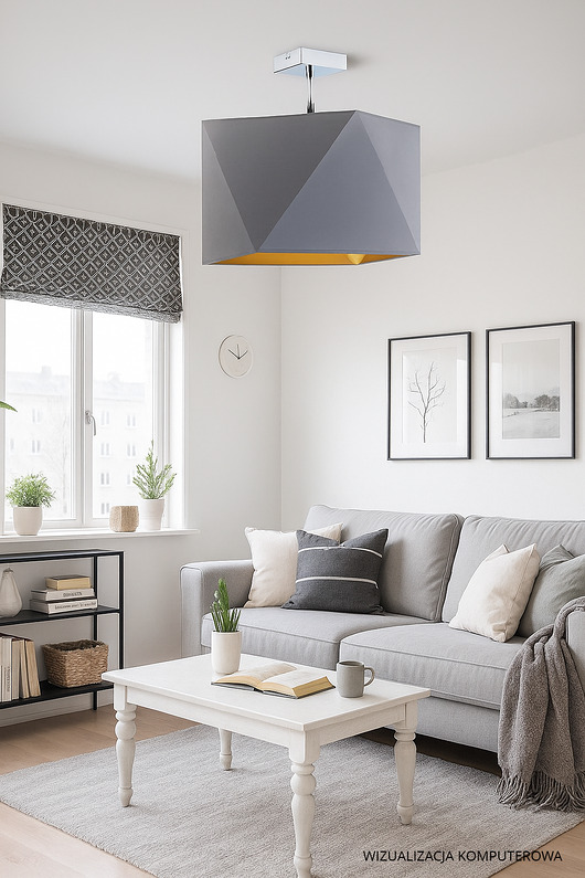 plafony Elegancka lampa sufitowa do salonu TACOMA  GOLD