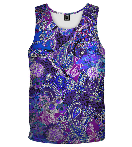 t-shirty męskie DR.CROW Bokserka Męska Purple Paisley