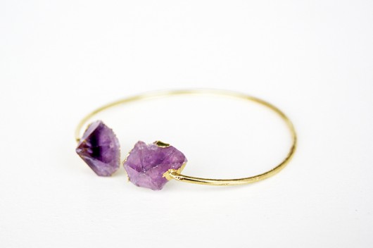 Amethyst Bangle – bransoletka z ametystami Lili in the Garden