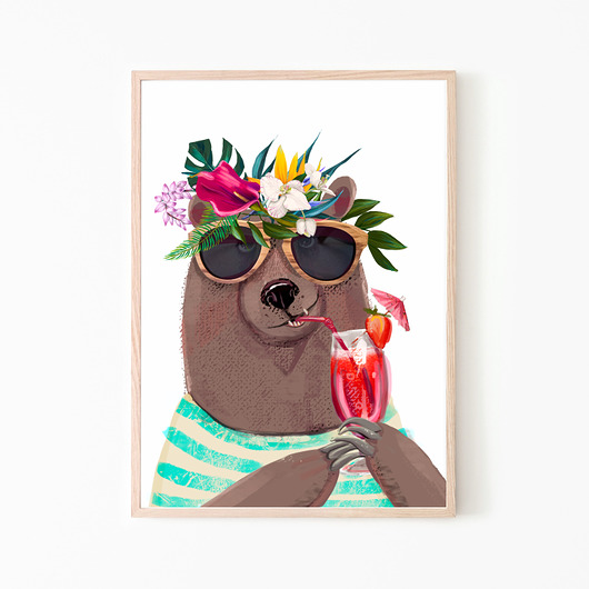 PLAKAT,OBRAZEK Misio koktajl Dekoracjan