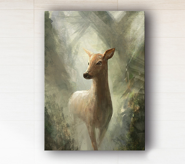 obrazy Obraz - Sarna - wydruk na płótnie