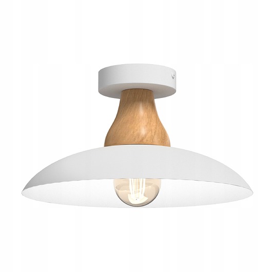 plafony PLAFON LAMPA SUFITOWA ŻYRANDOL LOFT LED DREWNO E27
