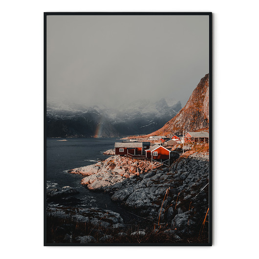 Plakat skandynawski Lofoty myscandi