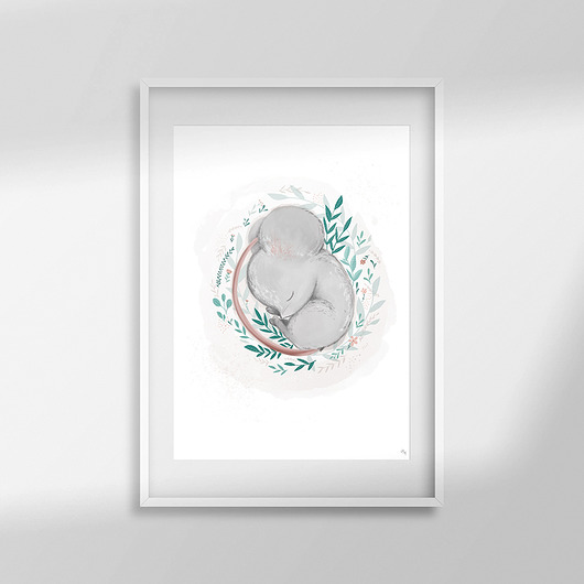 obrazy i plakaty do pokoju dziecięcego Plakat A3 "Mouse II"
