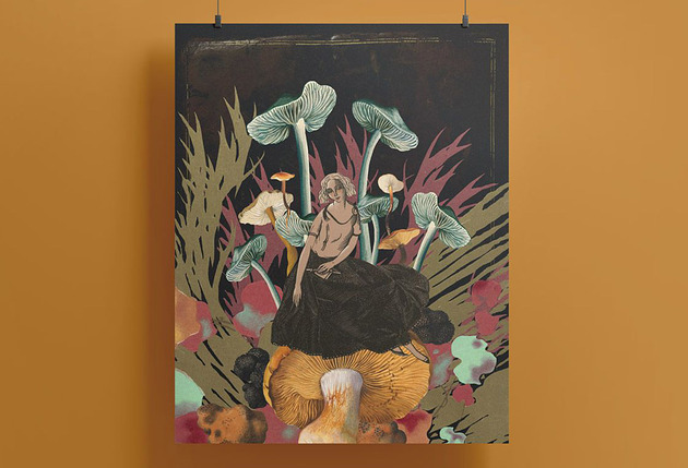 plakaty Plakat 40x50 - kolaż - Córka Grzybów