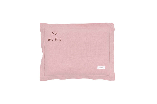 poduszki do pokoju dziecka Poduszka OH GIRL washed old pink S