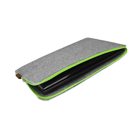 POKROWIEC NA LAPTOPA 01 zielony zamek etui purol design
