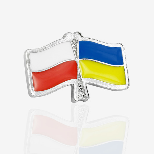 przypinki Pins "Flaga Polski i Ukrainy"