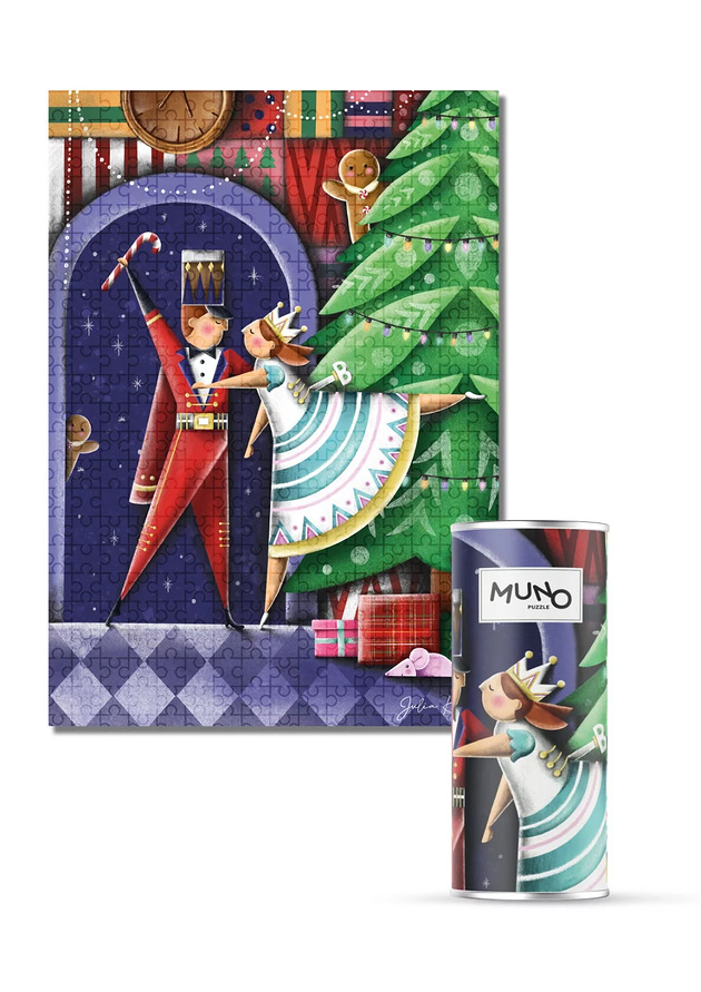 puzzle dla dzieci Puzzle 500 "Once Upon a Christmas" by Julia Kraska w tubie