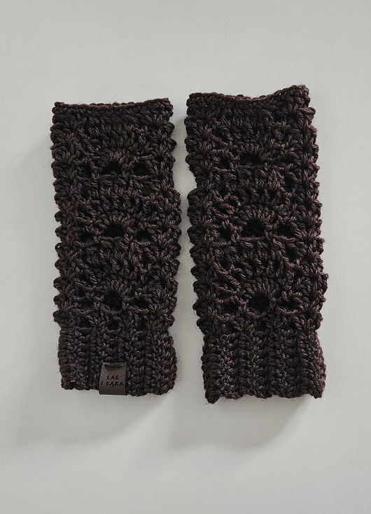 rękawiczki damskie Mitenki retro z wełny