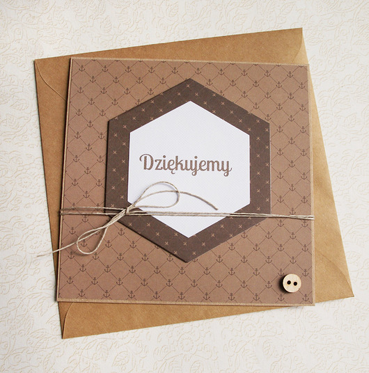kartki scrapbooking DZIĘKUJEMY :: kartka handmade :: PODZIĘKOWANIE