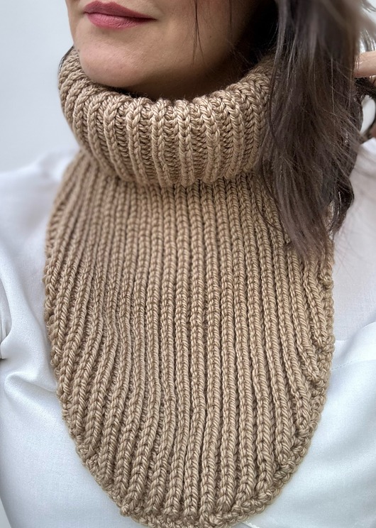 szale damskie Komin/Golf/Otulacz Zola camel