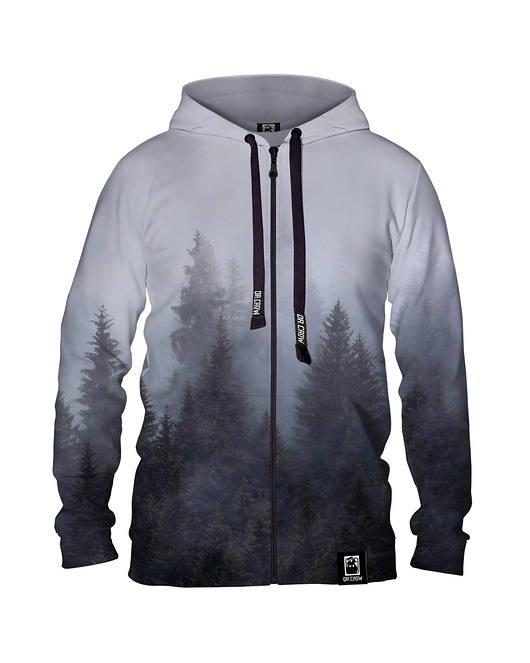 bluza z kapturem damska Damska Bluza Expres Zamek DR.CROW Las we Mgle