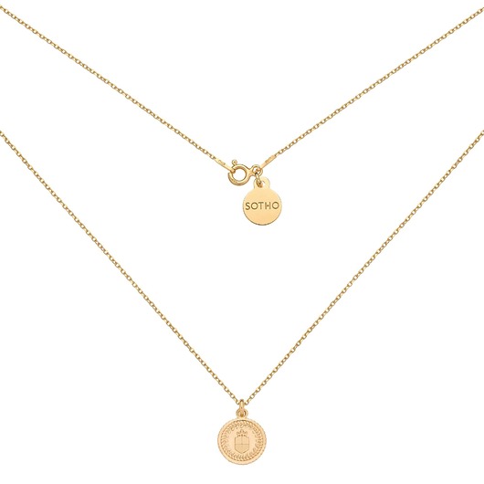 złote naszyjniki Złoty naszyjnik z medalionem