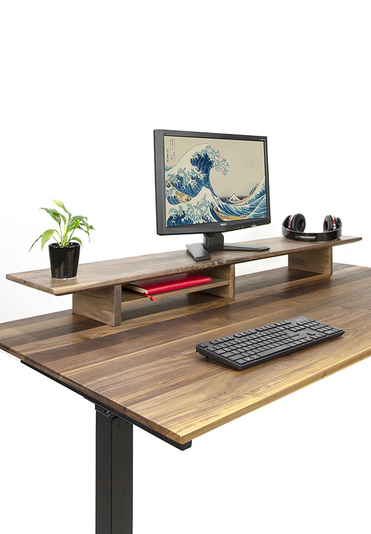 biurka Długa podstawka pod monitor / orzech