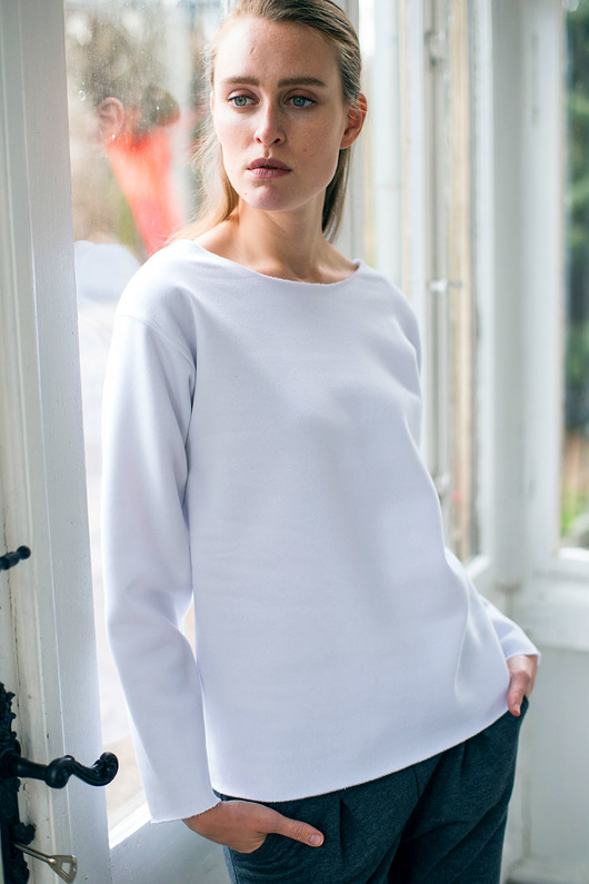OVAL WHITE Bluza Oversize GAU great as You