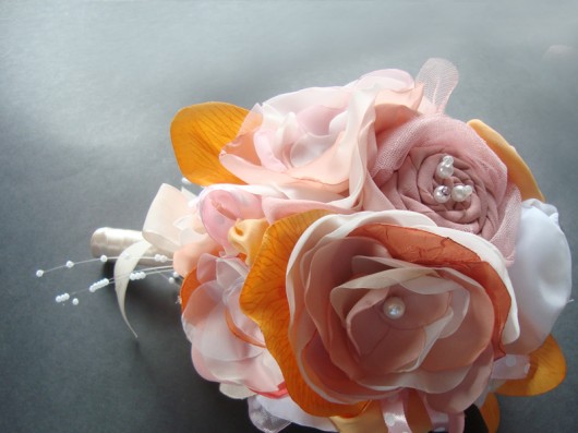 WYPRZEDAŻ!! bukiet kwiatów pomarańcz z  różem SundayRose