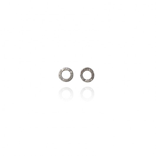 rodowane srebrne kółeczka -SIMPLE KOS jewellery