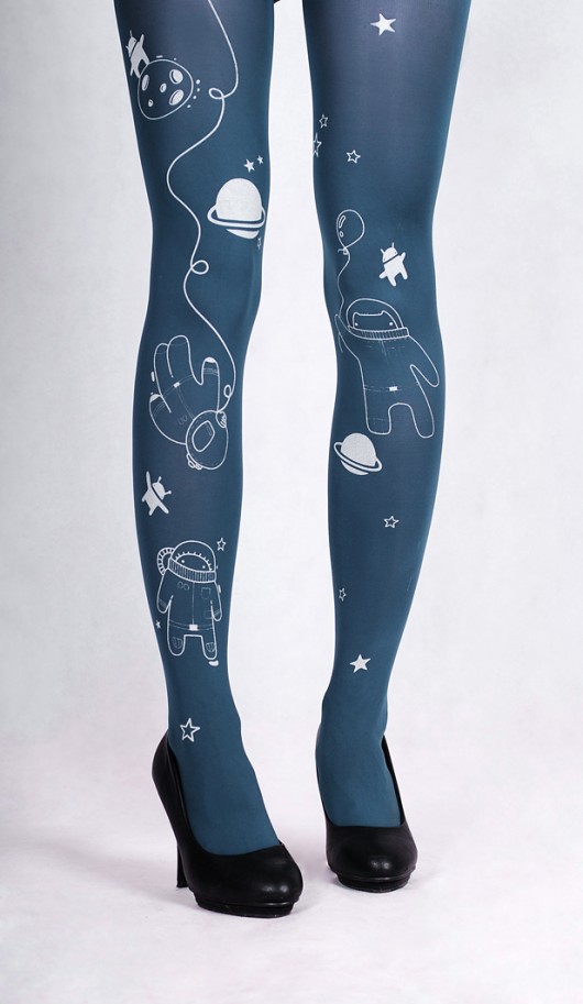 Lost in Space rajstopy granat satyna Hold Me Tights