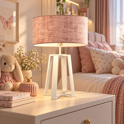 lampy stołowe Duża lampka nocna do salonu z morskim abażurem THOR VELUR KIDS