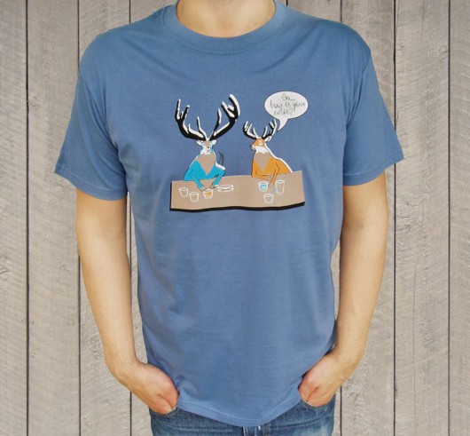 T-shirt unisex z autorskim wzorem - Deer Wife MUNGO