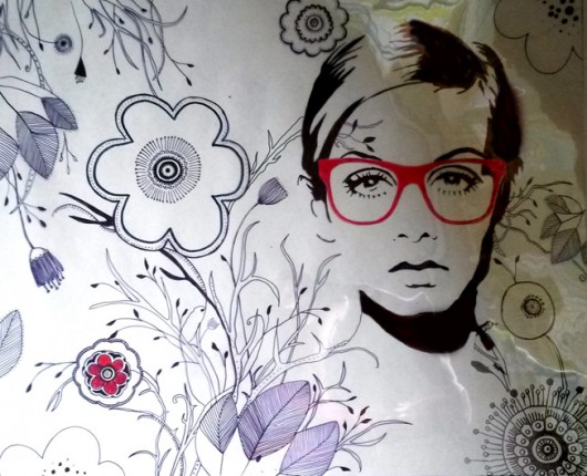 panel pop art  mocca