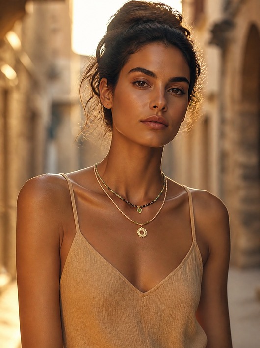 chokery Hematyt gold vol. 3 - choker naszyjnik - szlachetna kolekcja