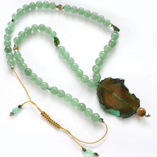 wisiory UNIKAT Awenturyn naszyjnik Energia Relaksu