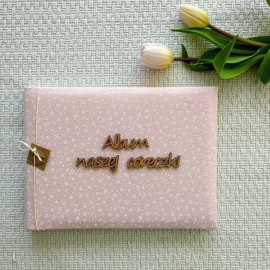Mały , album  w kwiatki Albumy ARandHOME