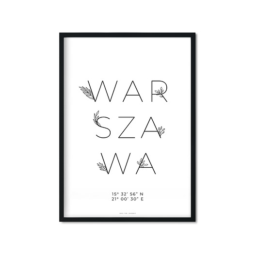 "Warszawa" Plakat Love The Journey