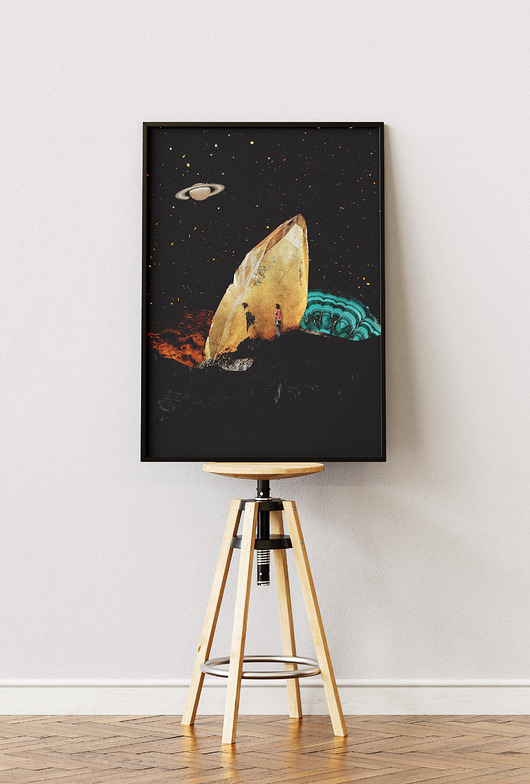 plakaty Plakat Gdzie Ja jestem? - Kolaż Fine Art