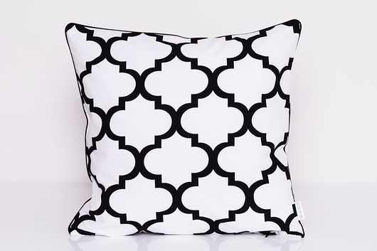 Poduszka FRESH BLACK-WHITE 40x40cm Majunto