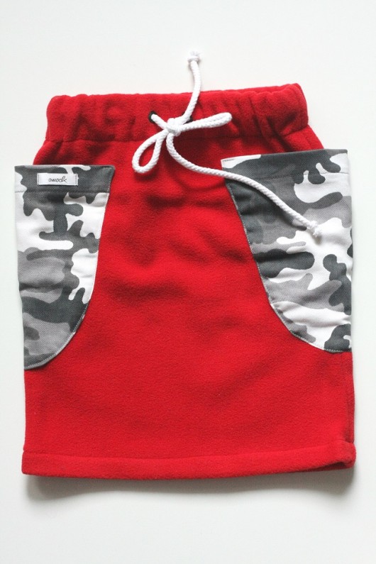 Mini spódnica smock