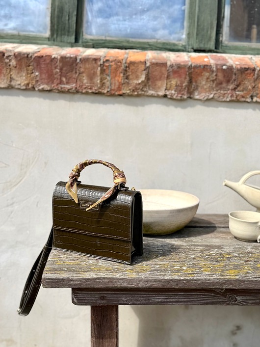 torby na ramię Kuferek Trunkette Olive Green