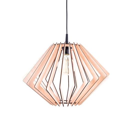 lampy wiszące Drewniana lampa skandynawska sufitowa