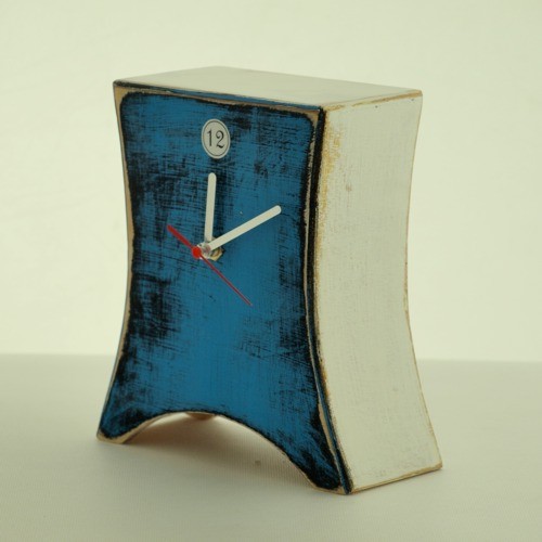 zegarek OldE aRRow blue Clock Wood Studio