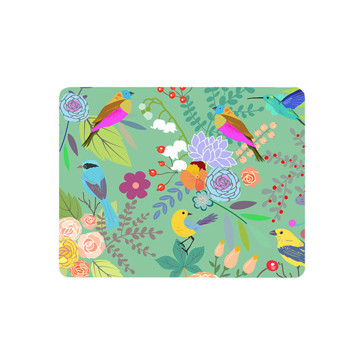 akcesoria różne Podkładka pod mysz. kwiaty i ptaki
