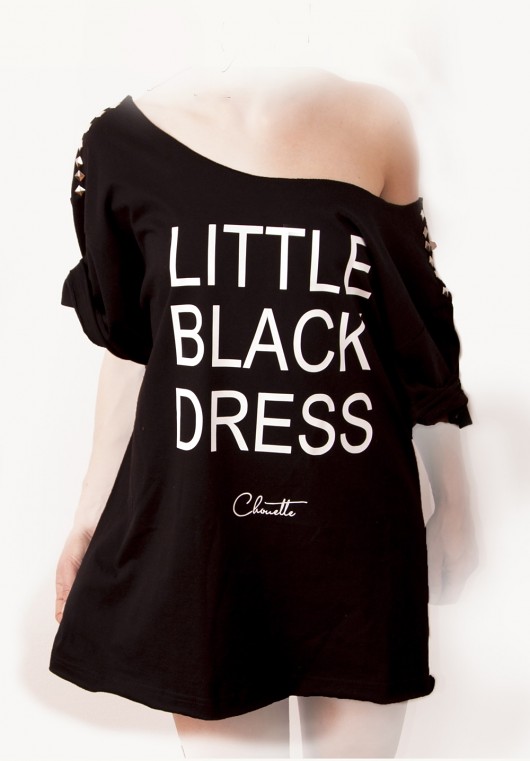 MAŁA CZARNA z ćwiekami Little Black Dress Chouette