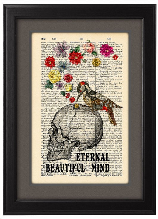Plakat, poster, grafika, ilustracja, czaszka nkcraftstudio