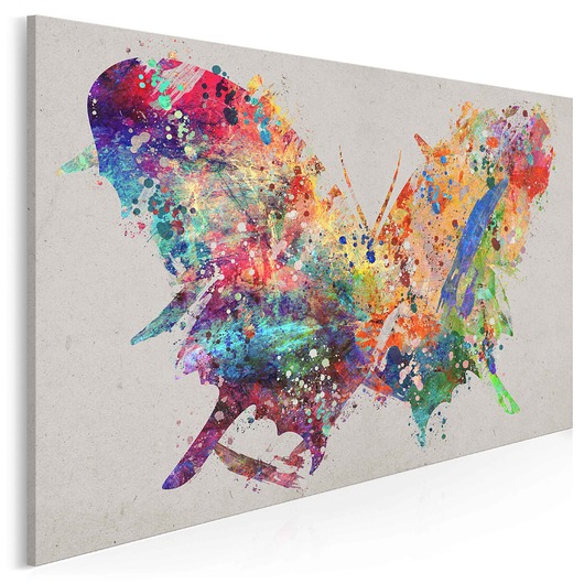 72901 Obraz na płótnie MOTYL KOLOROWY 120x80 VAKUdsgn