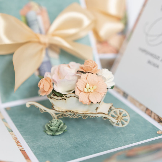 kartki scrapbooking Pamiątka ślubu, exploding box, kartka 3d na wesele