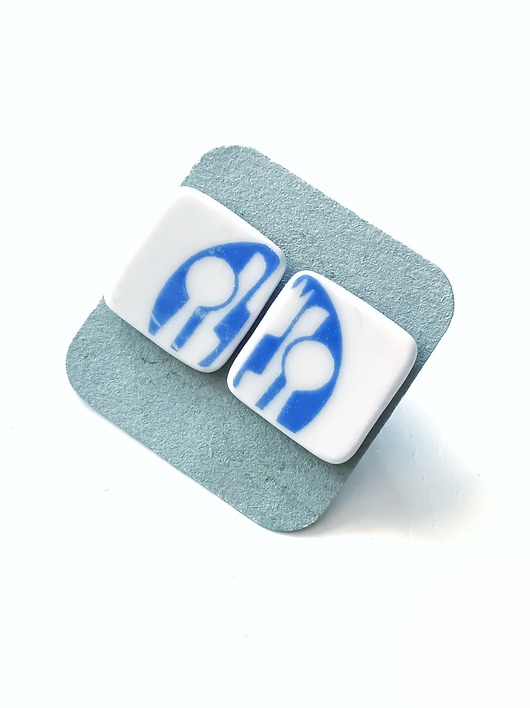 kolczyki ceramiczne Kolczyki ceramiczne bar mleczny