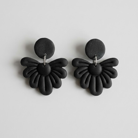 kolczyki z masy plastycznej Kolczyki Flowers