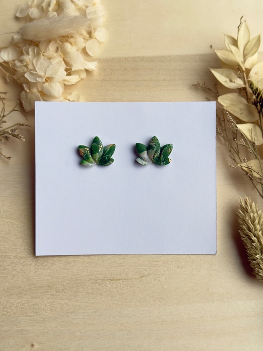 kolczyki z masy plastycznej Kolczyki Świąteczne