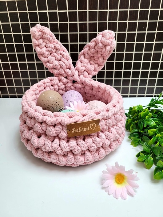 koszyki wielkanocne Koszyczki wielkanocne z uszami " The Ester Bunny"