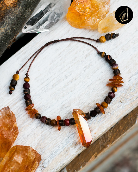 Żywioł Ognia Bransoletka Boho Ogień Amulet AstroSiostra