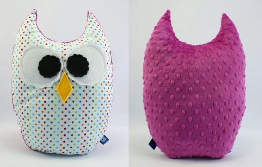 Sowa olbrzym, KROPKI polka dot MALINOWA Little Sophie
