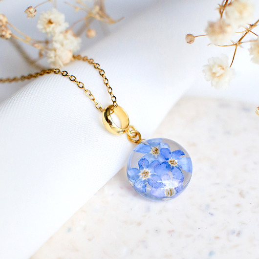 wisiory Wisiorek z niezapominajkami